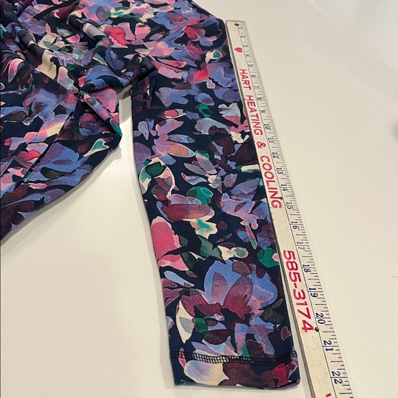 NWT Talbots Navy and Pink Floral Quarter-Zip Pullover. Size Petite Small - Picture 10 of 15